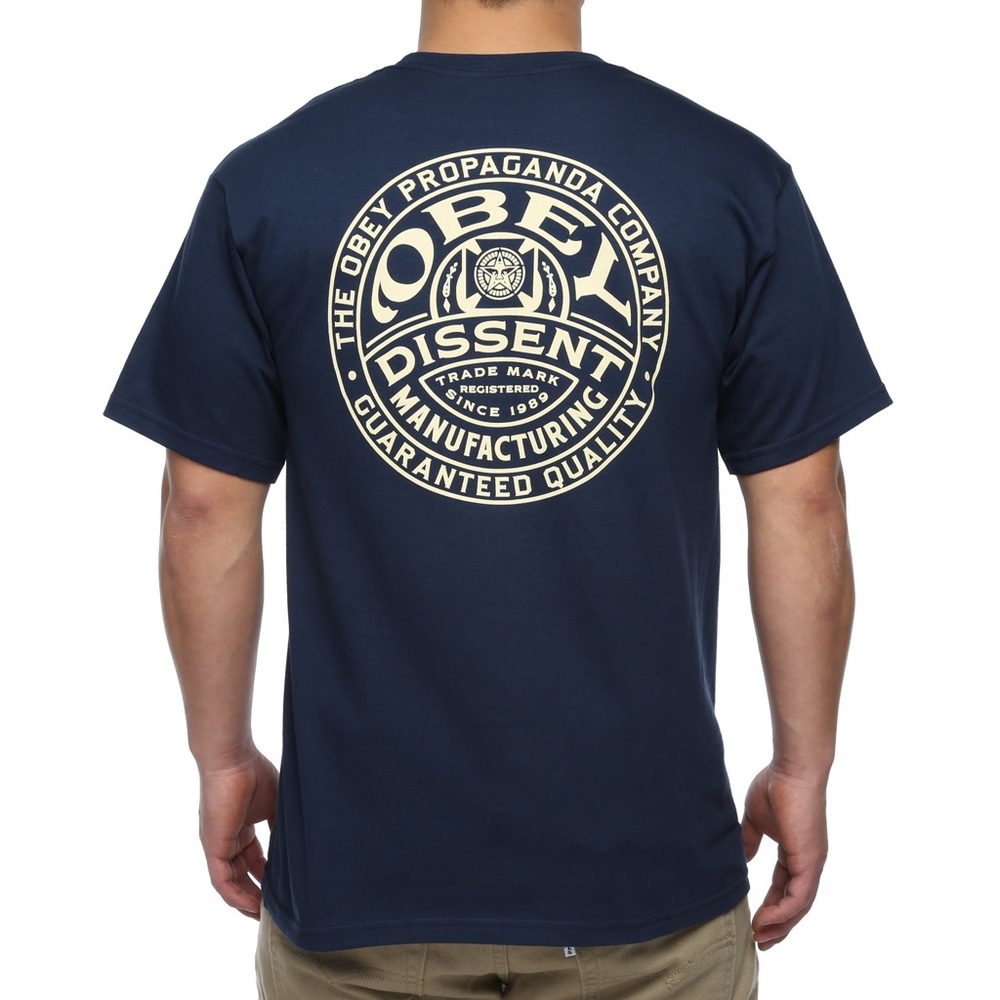 Obey Propaganda Co. Badge Tee - Navy